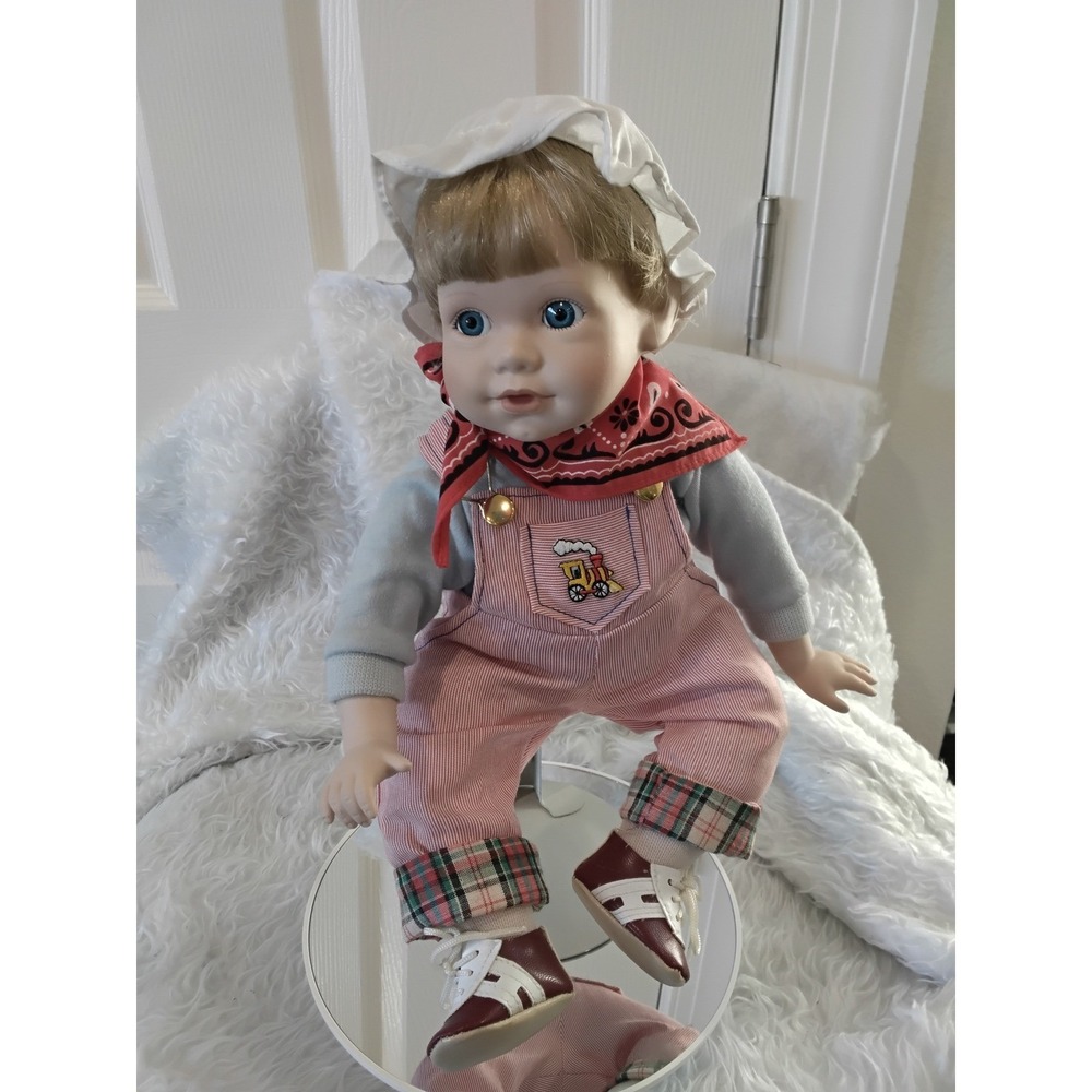 Vintage "Marie Osmond collectible doll, manufactured by MBI, ©1990" with stand